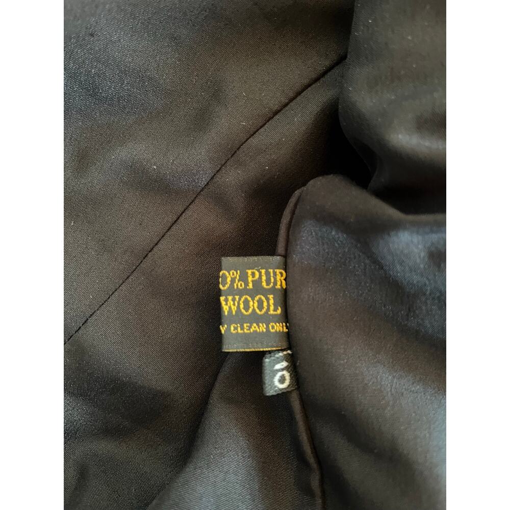 Vintage Giorgio Sant’Angelo Wool Blazer Gold Crest Buttons Old Money Paris Chic - Picture 6 of 6